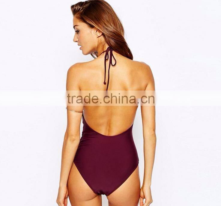 (OEM ODM FACTORY)Wholesale High Quality Cheap Pretty Sexy One Piece Monokini Swimsuits For Women
