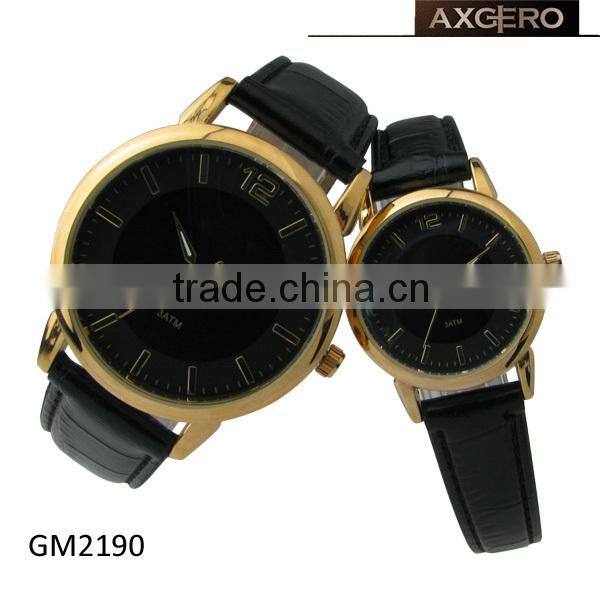 China wholesale Black alloy lovers watch