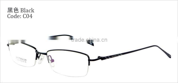Top quality half titanium designer eyewear frames wholesale for women