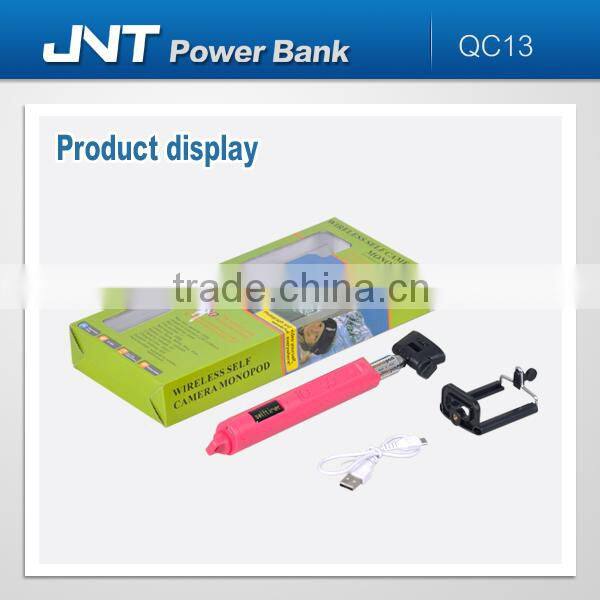 Focus bluetooth selfie stick,wireless bluetooth monopod QC13