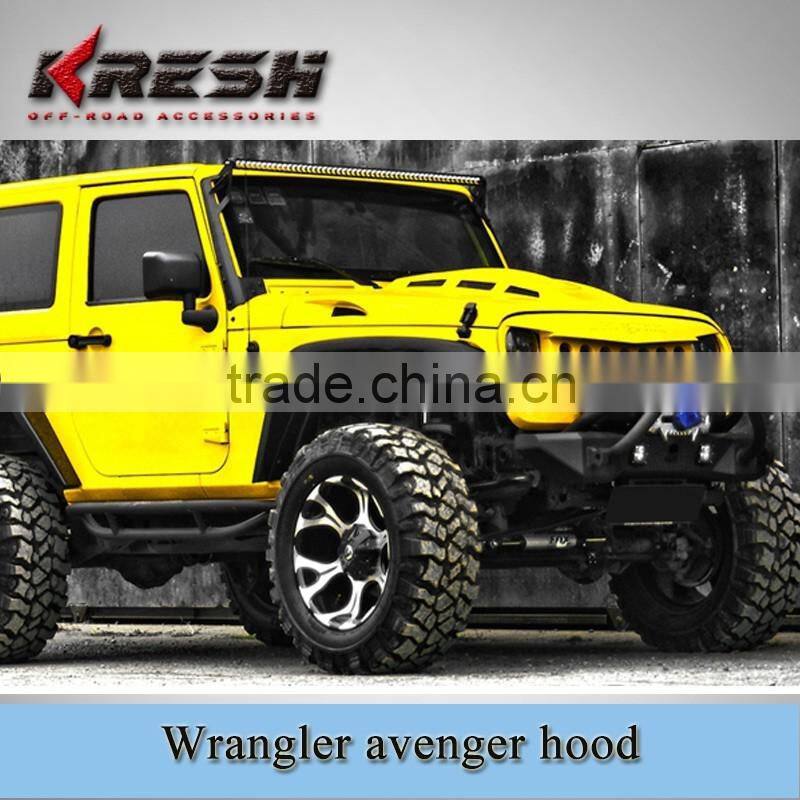 Multifarious hood for wrangler jk, 10th annversary hood, wrangler avenger hood, trasformers hood