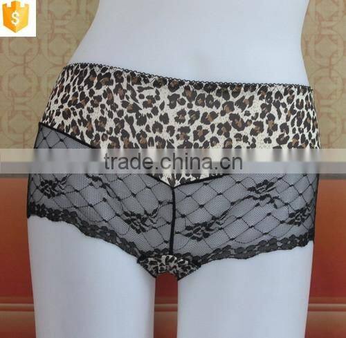 sexy transparent lady underwear,leopard print lace underwear panty