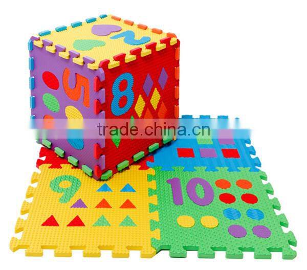 Hopscotch kids playing eva foam puzzle mat