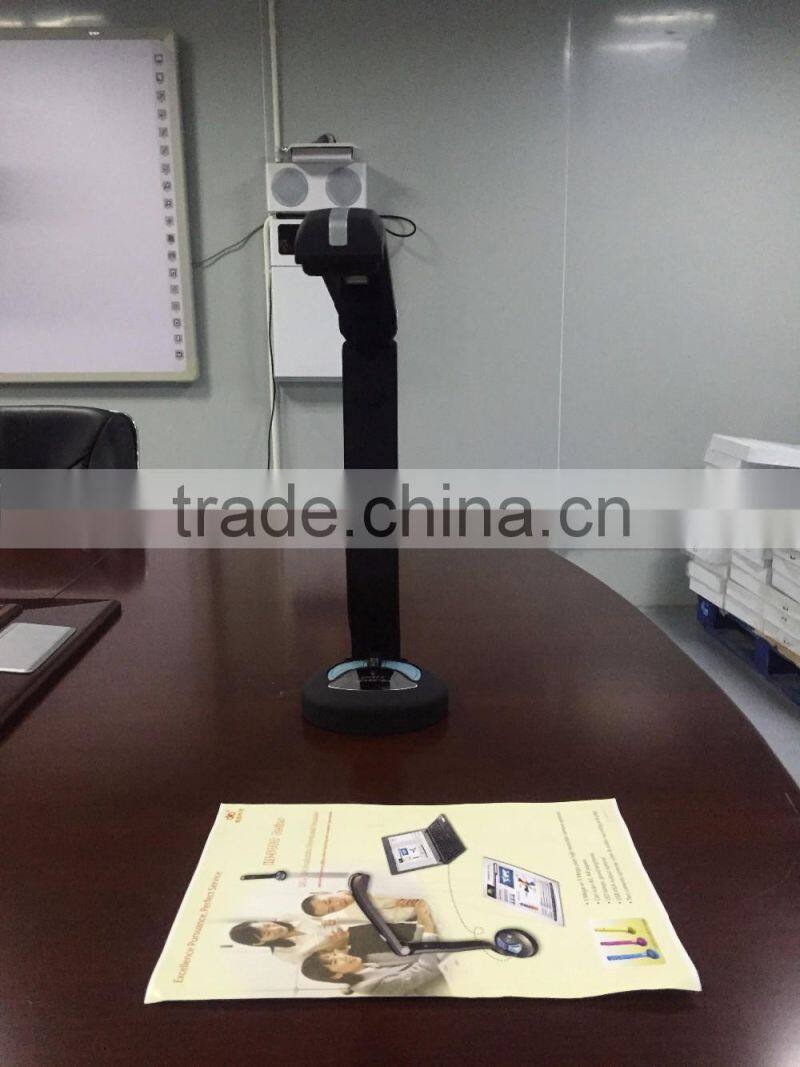Powerful and high speed 5.0 MP portable document camera OCR function visualizer