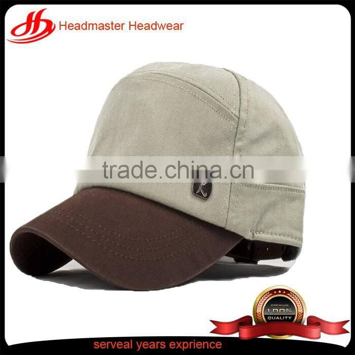 Custom trendy denim distressed washed women sun visor with embroidery
