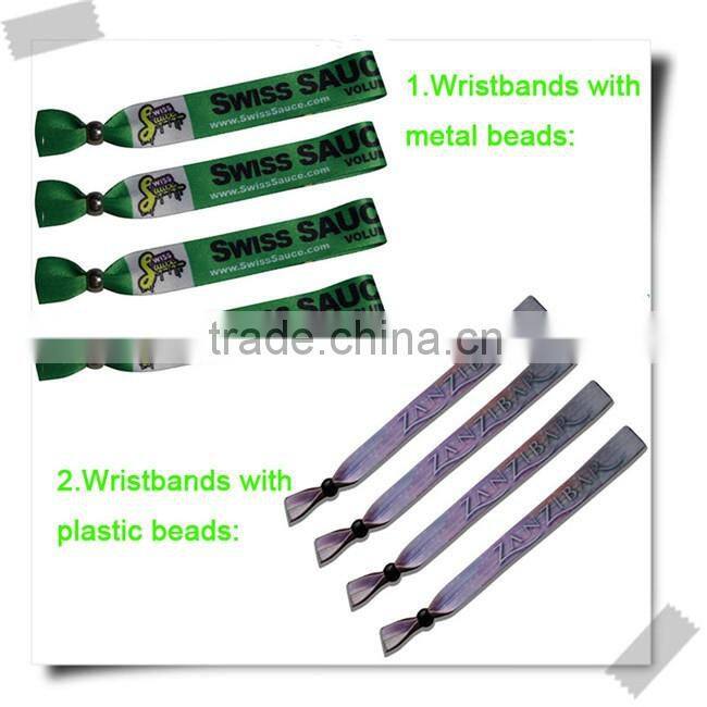 Promotion custom printed wristbands with your own logo