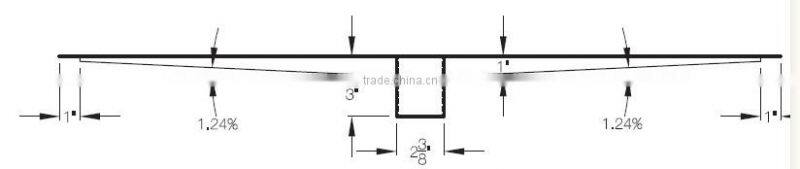 Custom rectangle stainless steel linear bathroom shower long floor drains