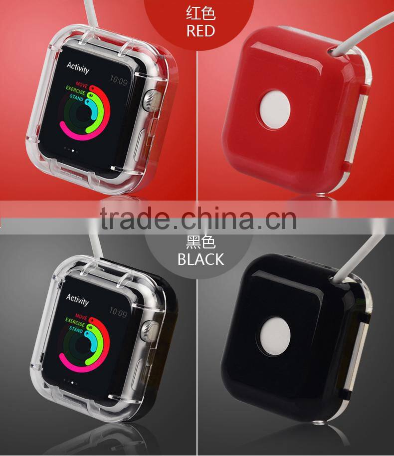 Clear Cover Case Protecter PC Charging Protecter film for Apple Watch For iwatch 38mm 42mm MT-4328