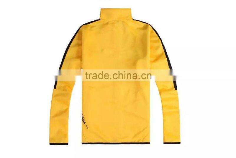 China custon made printed Breathabel polyester zip up soccer jacket Sports Jacket