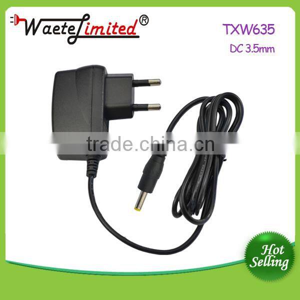 EU common 6w shapely adapter with cable and AC90V-240V 47-63Hz