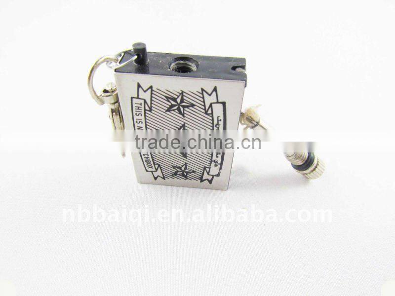 sell no.002 stainless steel million times match,with silk printing LOGO
