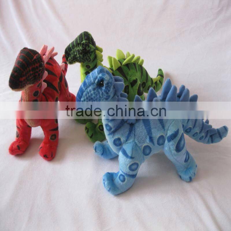 Orange soft plush dinosaure