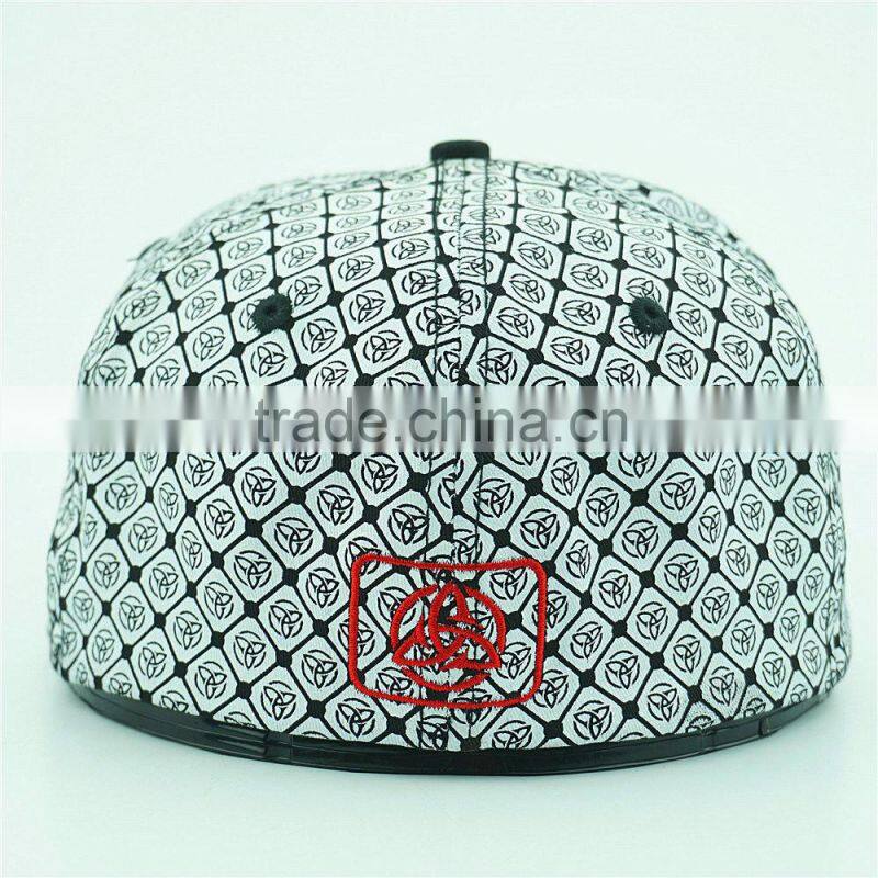 Flat brim 6 panel flexfit hip hop style caps