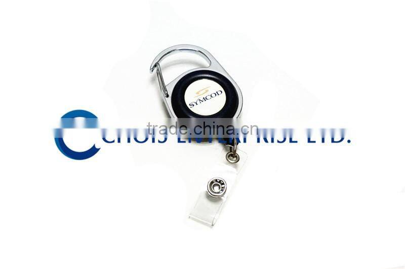 Custom Printing Colored Carabiner Reel, Badge Reel