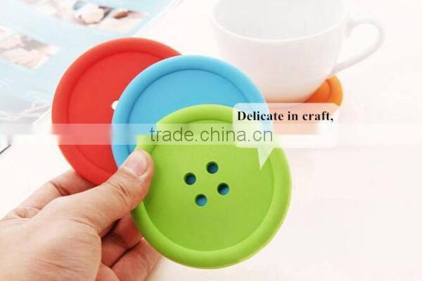 Silicone cup mat in dia 9cm cheap cup mat for promotion