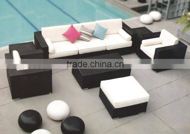 outdoor pe rattan wicker sectional sofa furniture