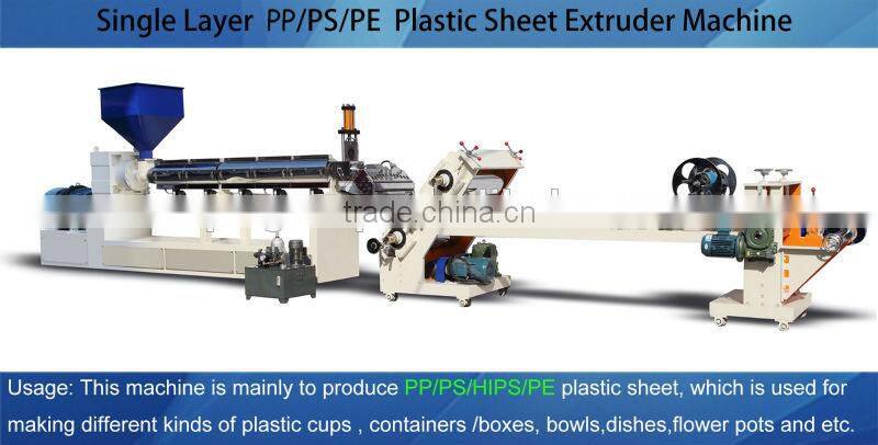 High Capacity Plastic extrusion line for PP and HIPS