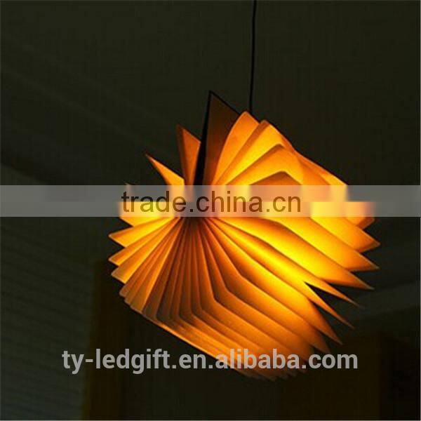 Factory direct sale products portable custom folding lamp book