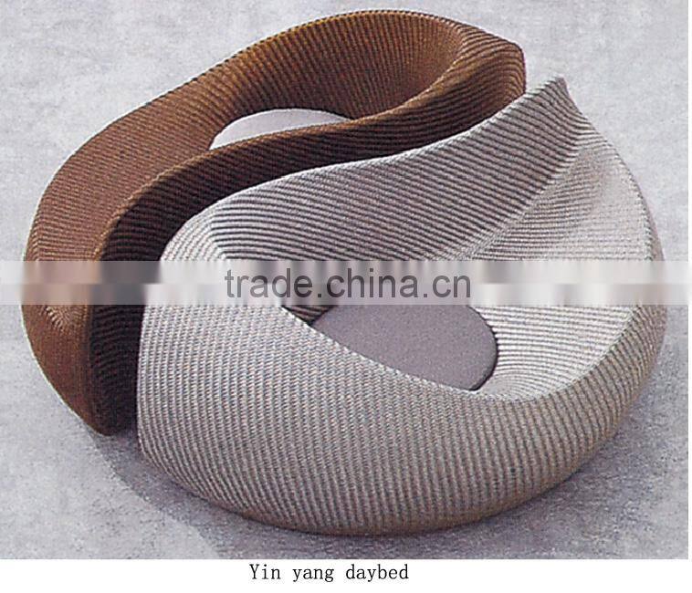 ourdoor rattan wicker leisure Yin yang daybed