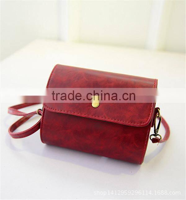 Manual special design ladies pu shoulder bag with ladle cover closure