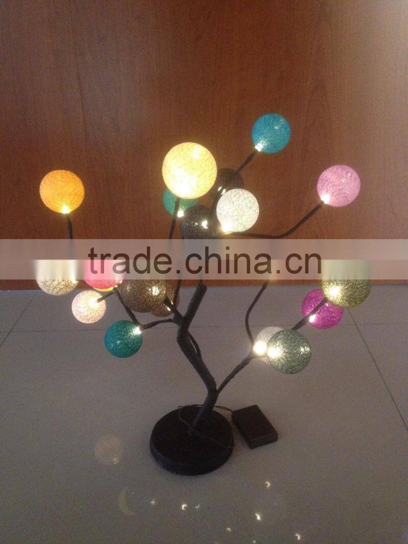 12V 4.5V battery led tree light color changing led magic ball light