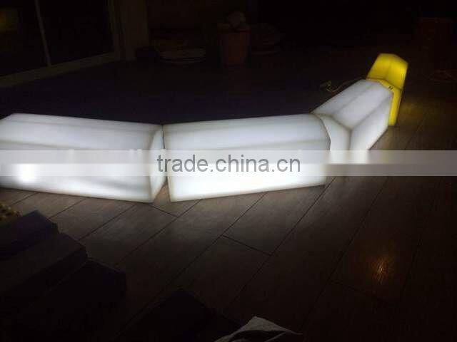 Colors LED light curbs for road side pavement