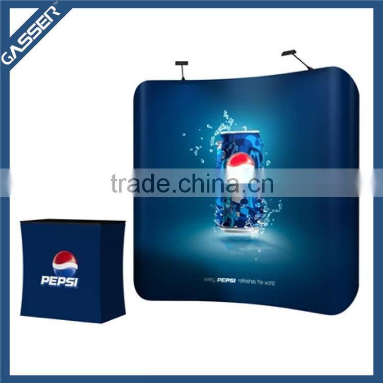 Aluminum folding tension fabric display exhibition stand