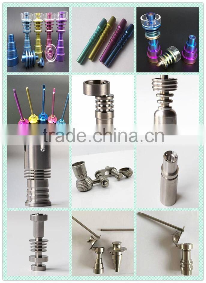 New arival Anodized domeless titanium nail for smoking