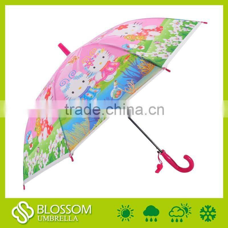 Custom Print Plastic Transparent Outdoor Child Umbrella