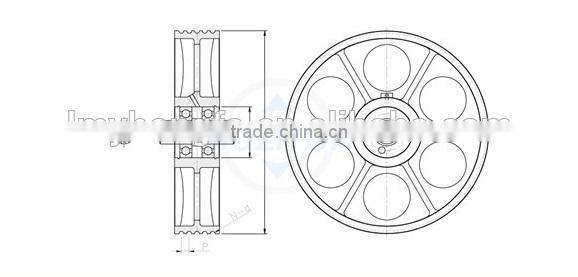 elevator parts elevator guide pulley
