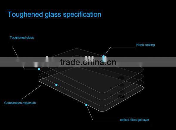 High quality tempered glass anti finger print 2.5D 9H hardness