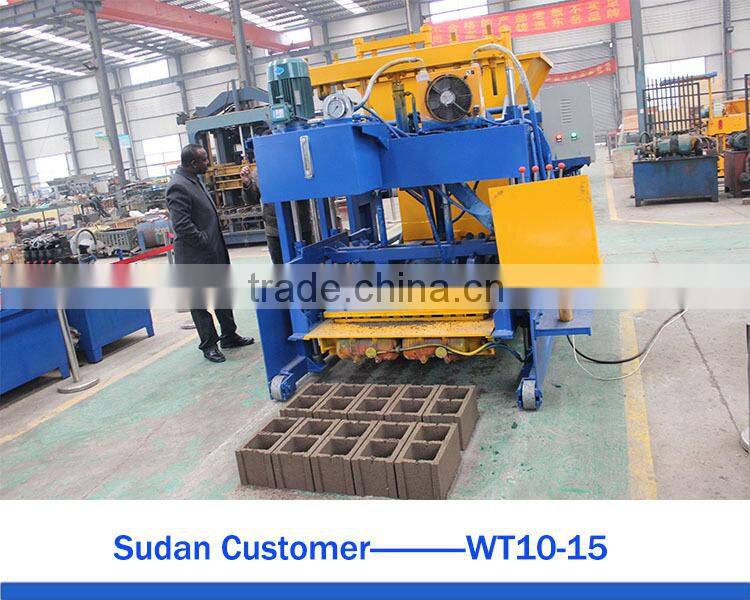 WANTE BRAND WT10-15 full automatic egg laying brick block making machine delivering to Mexico