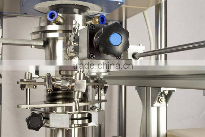 Vacuum heated pressing furnace for making dense compound materials