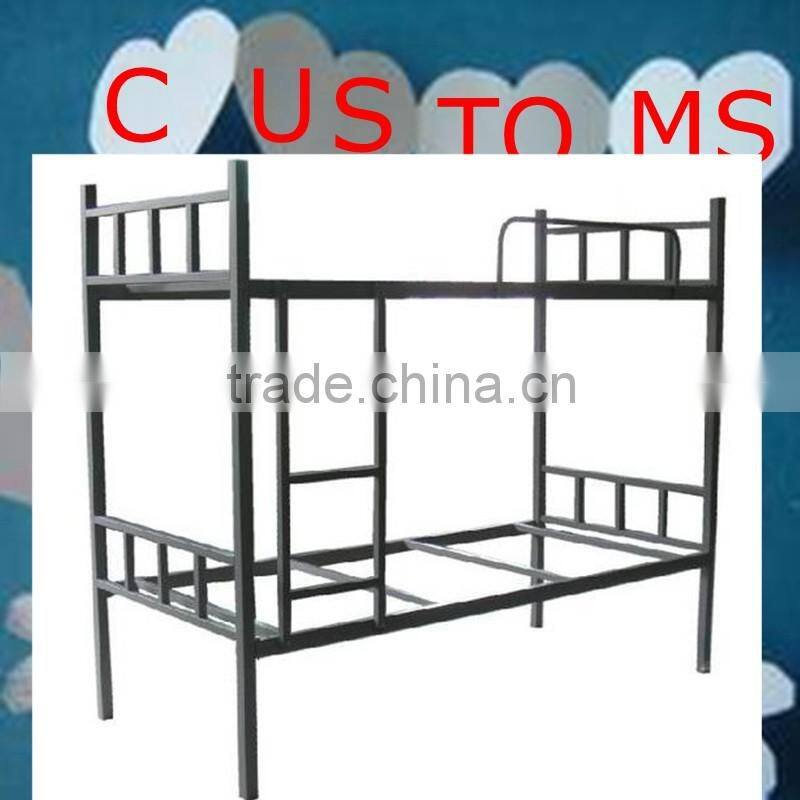 black strong and easy assemble metal refugee bunk loft bed