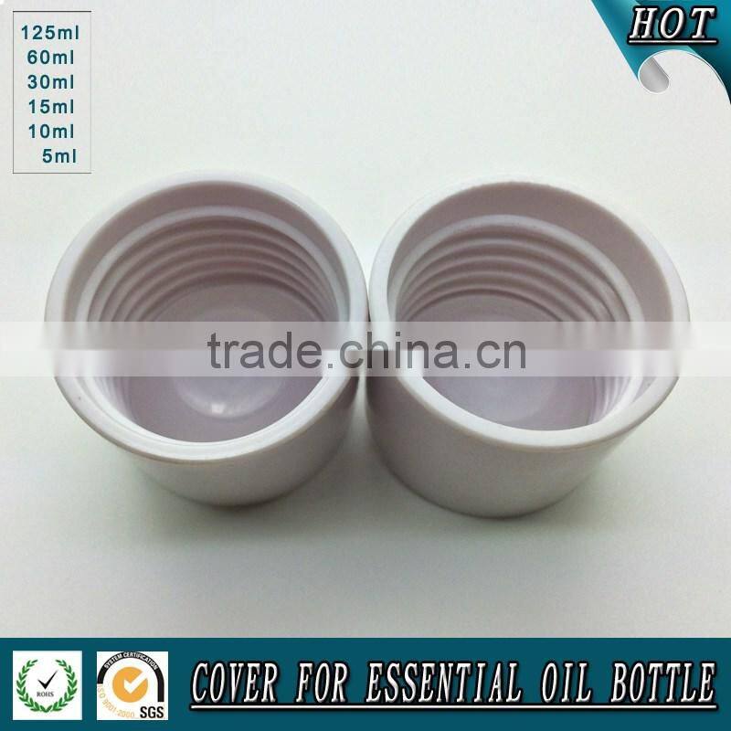 New design amber glass essential oil bottle with plastic cap