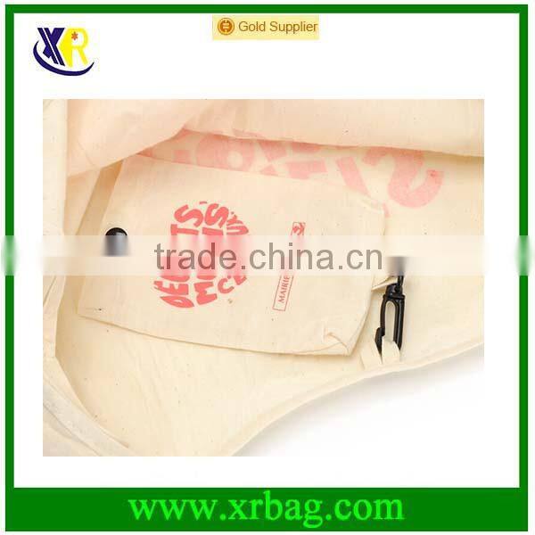 Custom large cotton foldable tote shopping bag