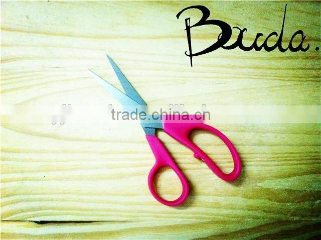 5" Stationery stainless steel school scissors with ruler blade BD-S1649