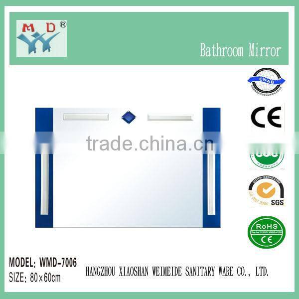 acrylic framed lighted bathroom mirror,double acrylic mirror strips,acrylic plastic mirror