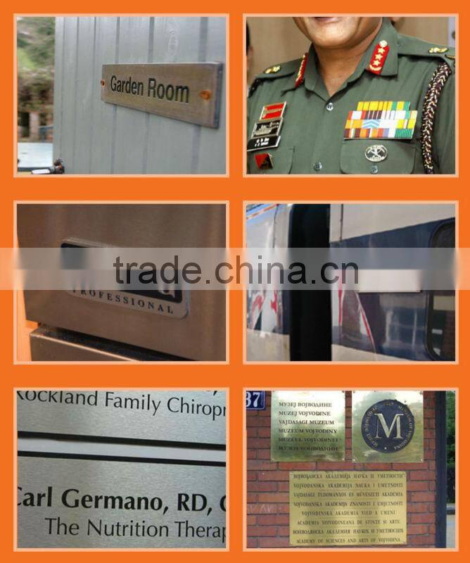 the top selling metal label with custom logo for firms