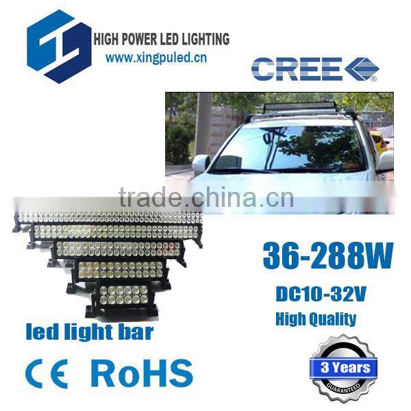 Cree led light bar for SUV, ATV, Trucks 52" 288W double row offroad