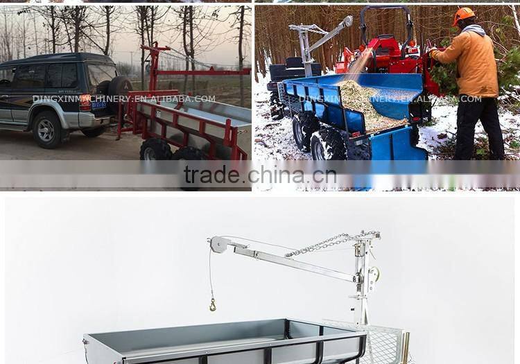 ATV Tow behind trailer for wood log timber
