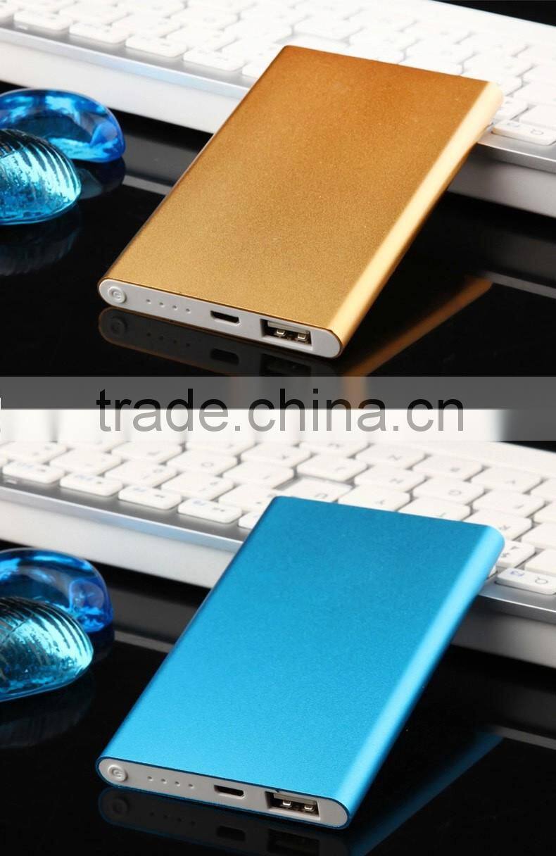 Metal skins 5000mah battery power bank for phone charger high quality powerbank