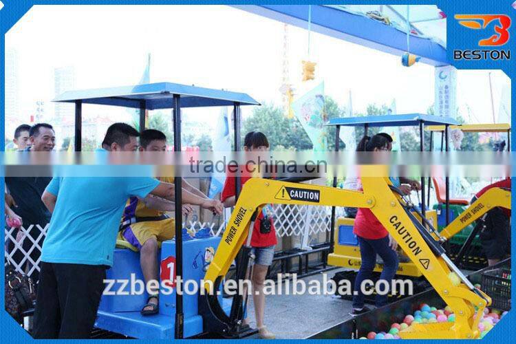 Electric toy excavator,coin operated kiddie rides children excavator games