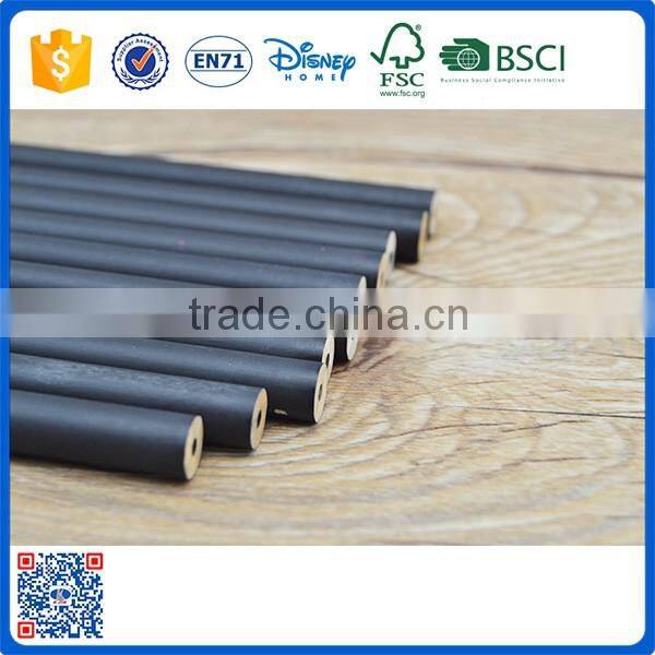 2016 new factory making black wooden pencil for promotion