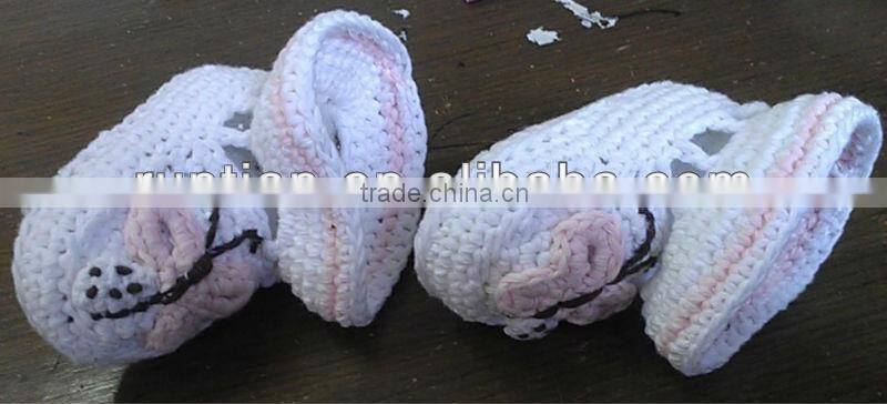 Very Cute Handmade Crochet Baby's Cotton Booties