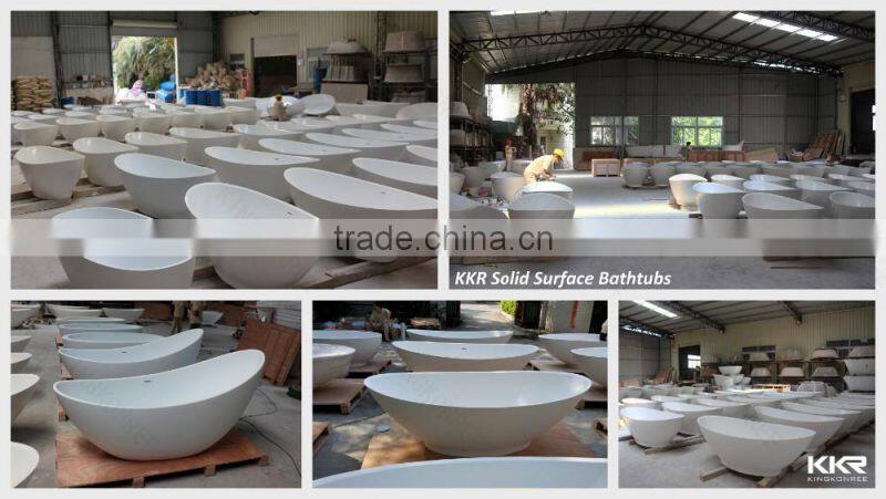 Bathroom Furniture Solid Surface Sanitary Ware Freestanding Bathtub