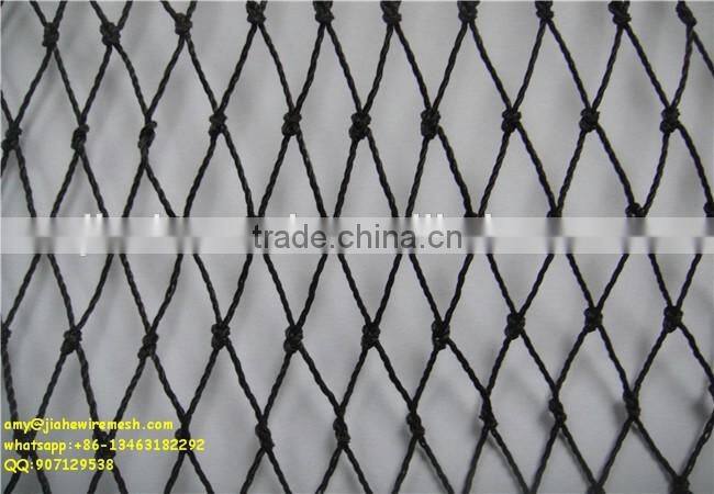 Top quality black anti bird net with knot for agriculture