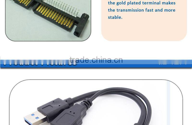 Vision latest 7+15pin USB3.0 HDD cable for 2.5'' HDD