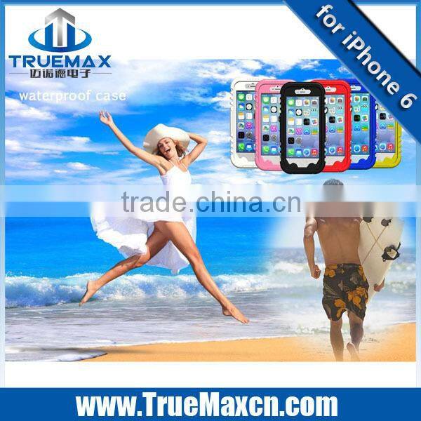 Newest for iPhone 6 Colorful Waterproof Case, for iPhone 6 2 in 1 Case