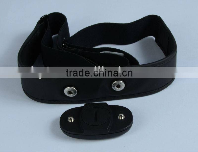 KYTO bluetooth heart rate chest belt/ Textile strap with bluetooth heart rate transmitter clip